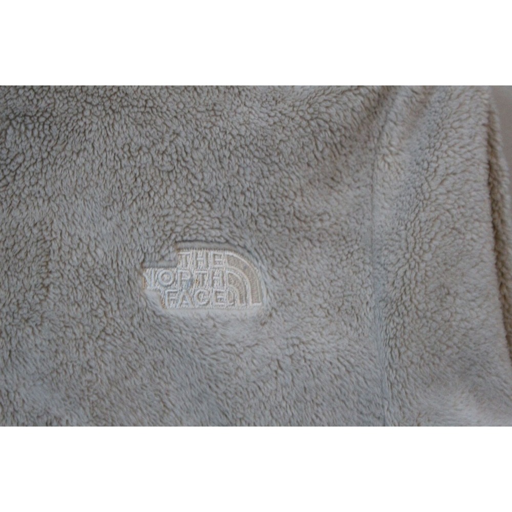 The North Face Osito Fleece Full Zip Jacket Cream Beige Small Cozy Sherpa Teddy - Picture 9 of 11